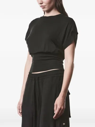 Thom Krom Gathered T-shirt In Black
