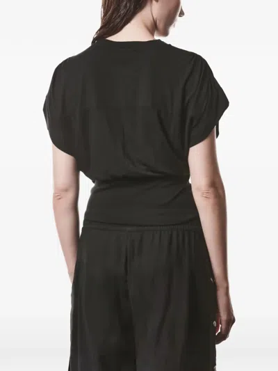 Thom Krom Gathered T-shirt In Black