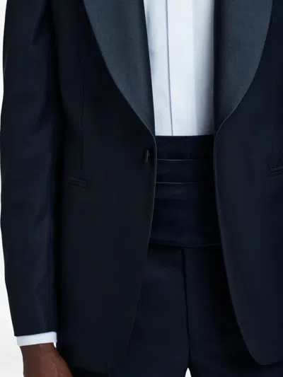 Fursac Virgin Wool Blazer In Blue