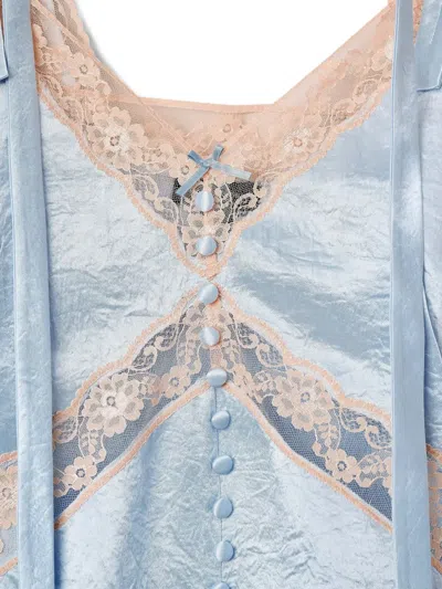 Marc Jacobs Lace-detail Top In Blue