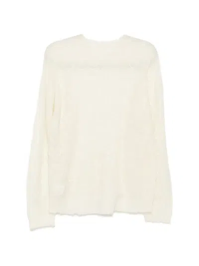 Jnby Embroidered Pullover In Neutral