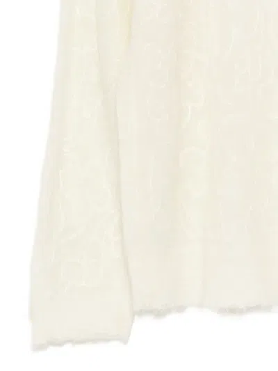 Jnby Embroidered Pullover In Neutral