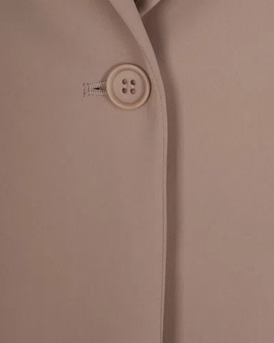 P.a.r.o.s.h Beige Solid Notched Lapel Blazer In Pink