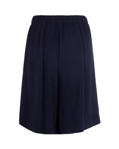 P.a.r.o.s.h Midnight Blue Technical Bermuda Shorts In Blue