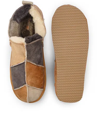 Shepherd Annie Patchwork-design Slip-on In Brown