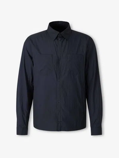 Herno Pocket Button Jacket In Blue