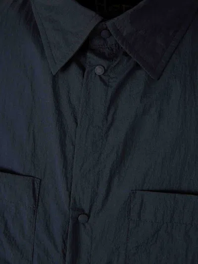Herno Pocket Button Jacket In Blue