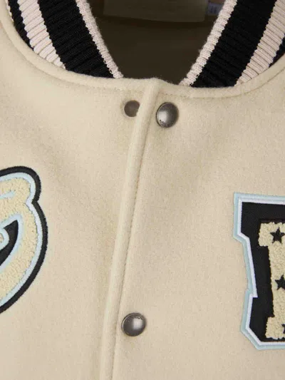 Off-white Logo-patch Bomber Jacket In Neutral