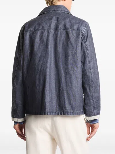 Fay Chic Four-button Mini Jacket In Blue