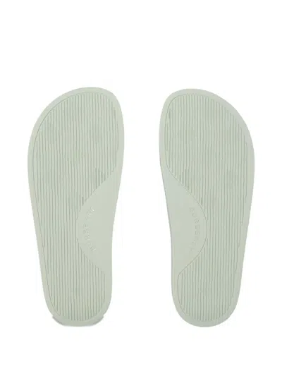 Burberry Check-pattern Slides In Green