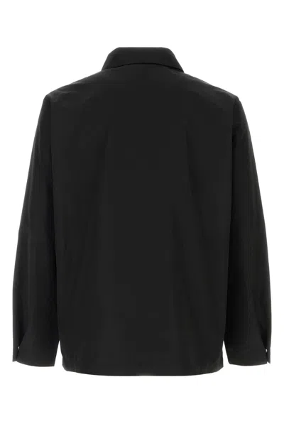 Apc A.p.c. Men Black Polyester Blend Regis Jacket In Black