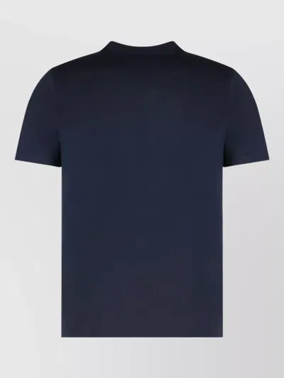 Paul & Shark Cotton Crew Neck T Shirt Short Sleeves In Blue