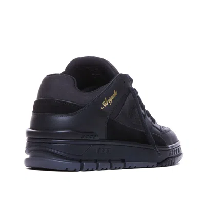 Axel Arigato Low-top Sneakers With Suede Accents And Gold Branding In Black