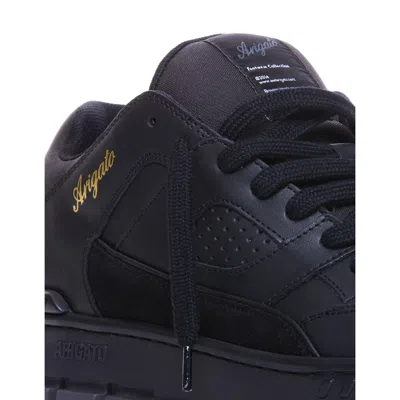 Axel Arigato Low-top Sneakers With Suede Accents And Gold Branding In Black