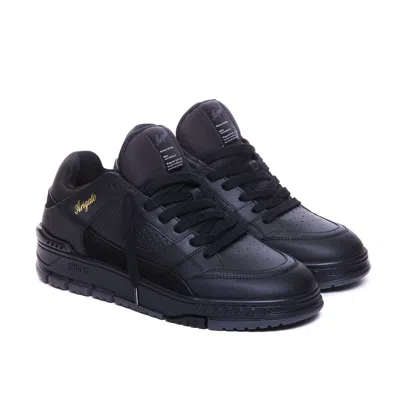 Axel Arigato Low-top Sneakers With Suede Accents And Gold Branding In Black