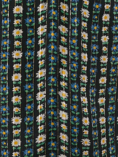 Shop Saint Laurent Patterned Sheer Gypsy Blouse - Multicolour