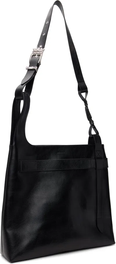 Nullus Black Calf Crown Bag In Black