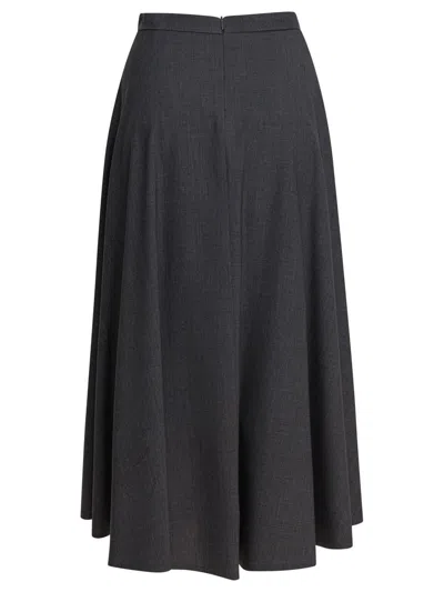 Semper Grey Elastane Skirt In Gray
