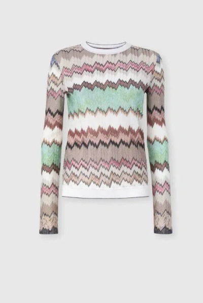 Missoni Chevron-pattern Sweaters In Multi