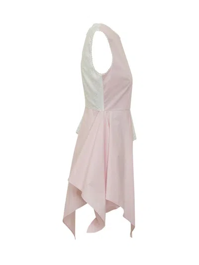 Msgm Sleeveless Asymmetrical Blouse In Neutral