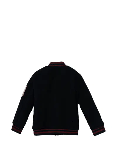 Guess Appliqué Bomber Jacket In Black