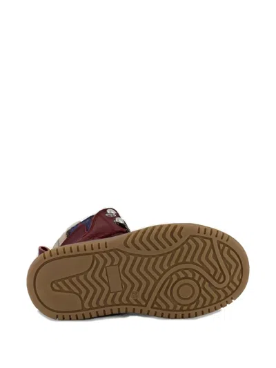 Dsquared2 Check-panel Ankle Boots In Blue