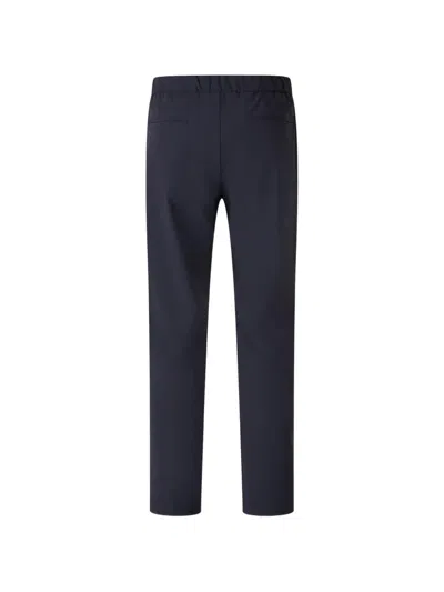 Herno Pleated Drawstring Trousers In Blue