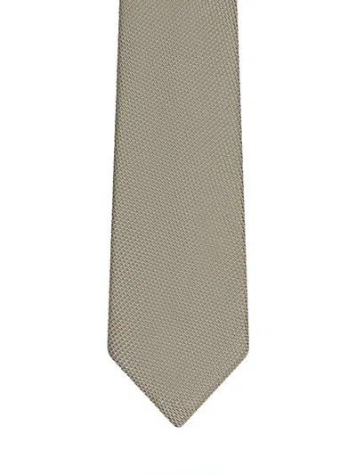 Fursac Silk Tie In Brown