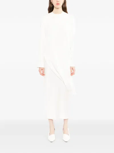 Litkovska Asymmetric-hem T-shirt In Neutral