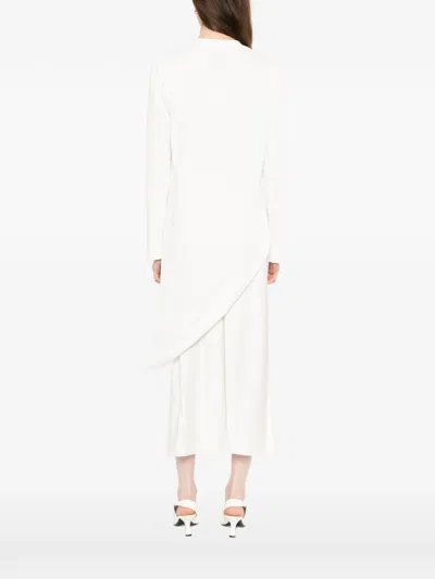Litkovska Asymmetric-hem T-shirt In Neutral