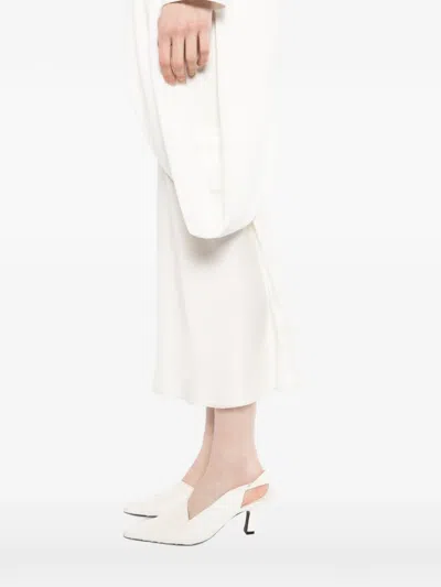 Litkovska Asymmetric-hem T-shirt In Neutral