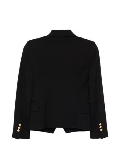 Balmain Double-breasted Blazer In Black