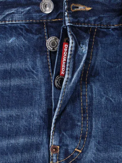Dsquared2 Belt Loop Jeans In Blue