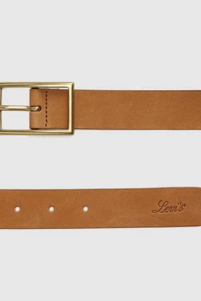 Levi's Rectangle Buckle Belt In Brown