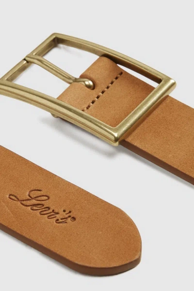 Levi's Rectangle Buckle Belt In Brown