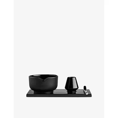 Fellow Matte Black Matcha Set In Black