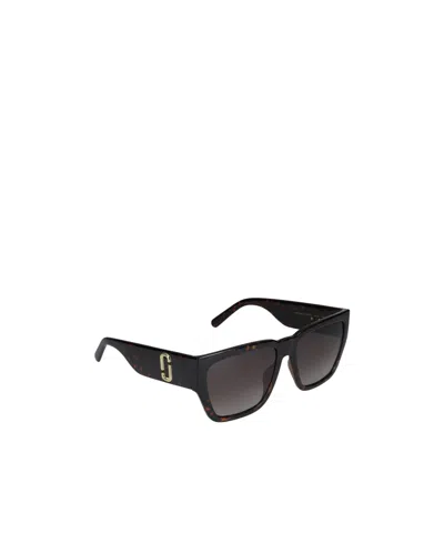 Marc Jacobs Eyewear Square Frame Sunglasses In Black