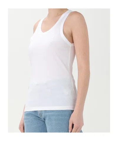 Coperni White Embroidered Tank Top In White