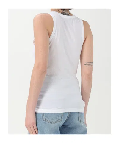 Coperni White Embroidered Tank Top In White