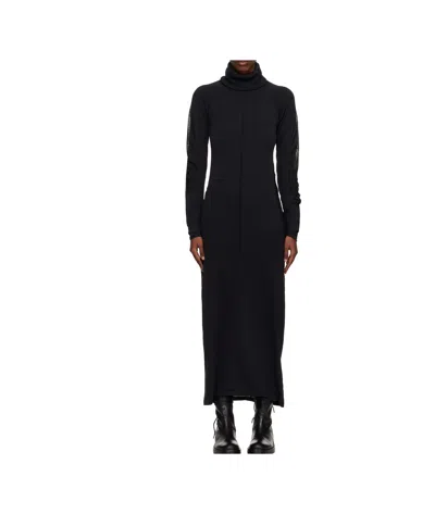 Y-3 Turtleneck Mesh-insert Dress In Multi