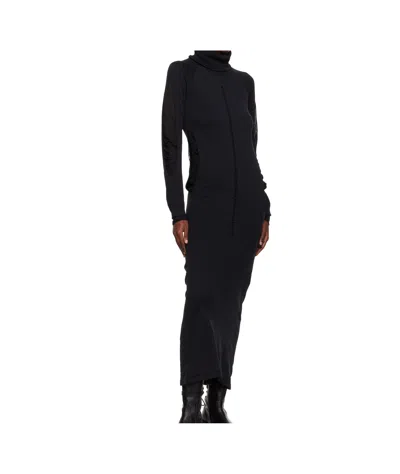 Y-3 Turtleneck Mesh-insert Dress In Multi