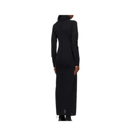 Y-3 Turtleneck Mesh-insert Dress In Multi