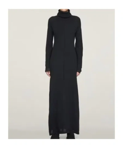 Y-3 Turtleneck Mesh-insert Dress In Multi