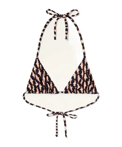 La Doublej Triangle Bikini Top Pesciolini In Multi