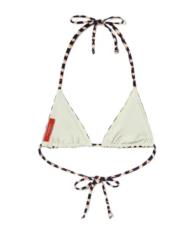 La Doublej Triangle Bikini Top Pesciolini In Multi