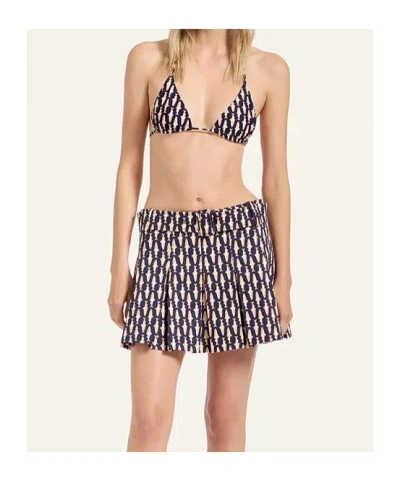 La Doublej Triangle Bikini Top Pesciolini In Multi