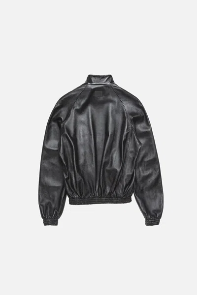 Acne Studios Full-zip Leather Jacket In Black