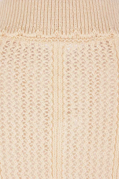 Valentino Embroidered Cotton Knit Polo Woman Ivory Xs In Neutral