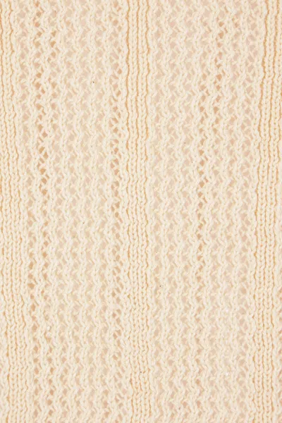 Valentino Embroidered Cotton Knit Polo Woman Ivory Xs In Neutral