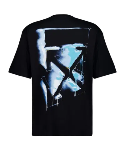 Off-white Men Black 3d Arrow Spray T-shirt, S Luxury T-shirts For Men Darveys
